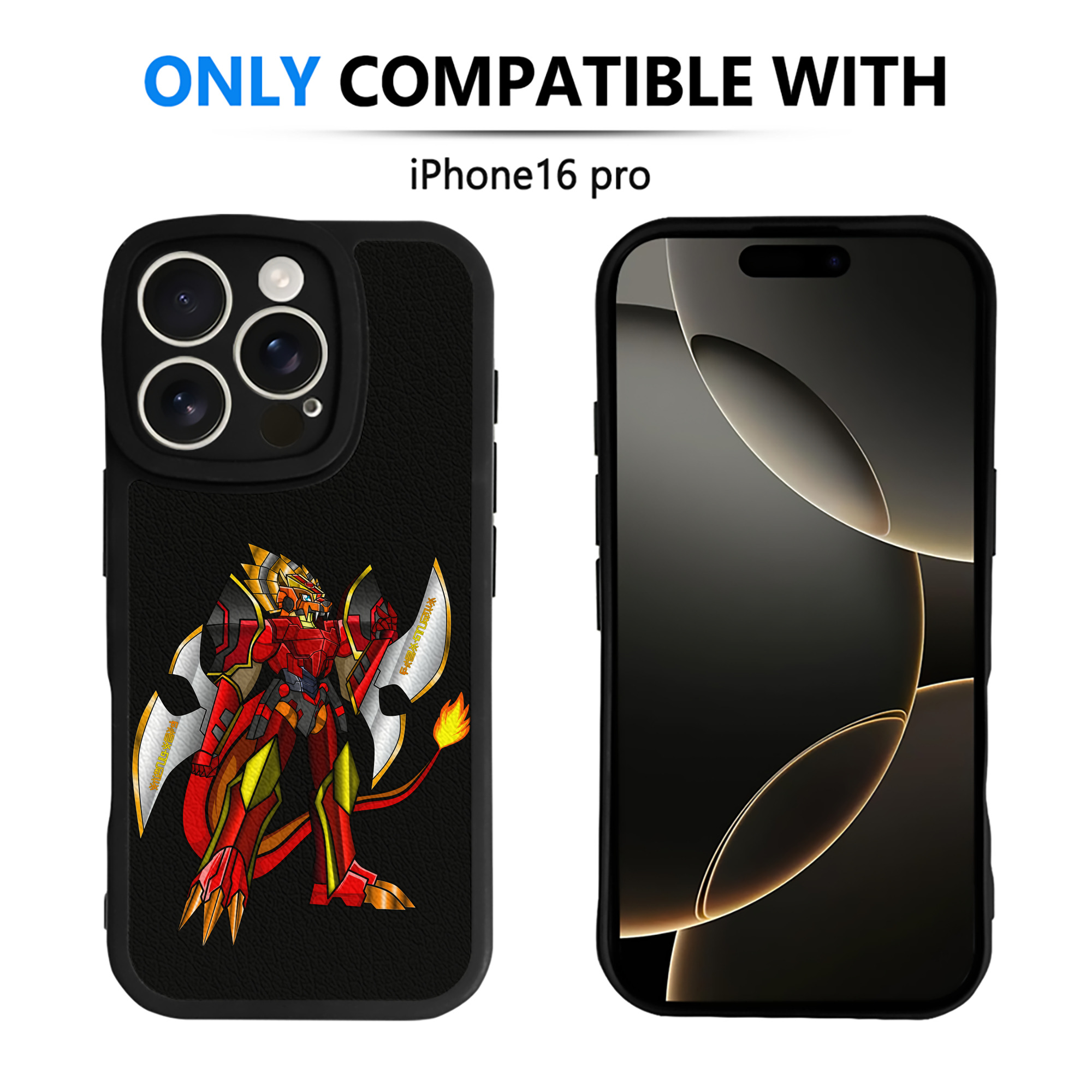 （画像用） Digimon デジタルモンスター/デジモン 【iPhone 16シリーズ対応】シリコンスマホケース（レザー調） 材質：シリコン
